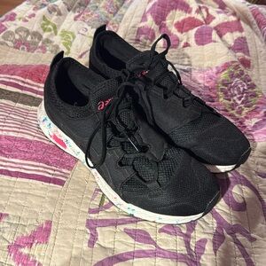 Asics Shoes Womens 10.5 Hypergel Sai 1022A013 Black Running Trainers Sneakers